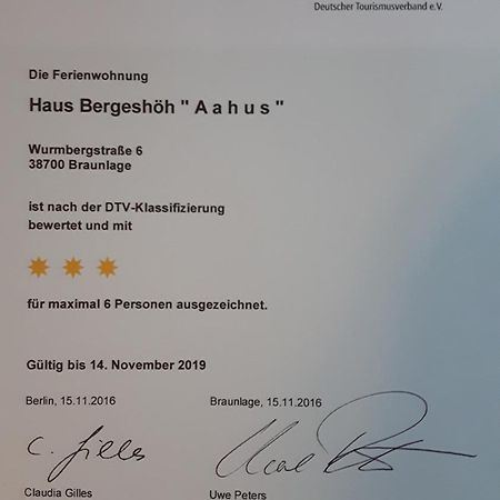 Haus Bergeshoeh Braunlage Esterno foto